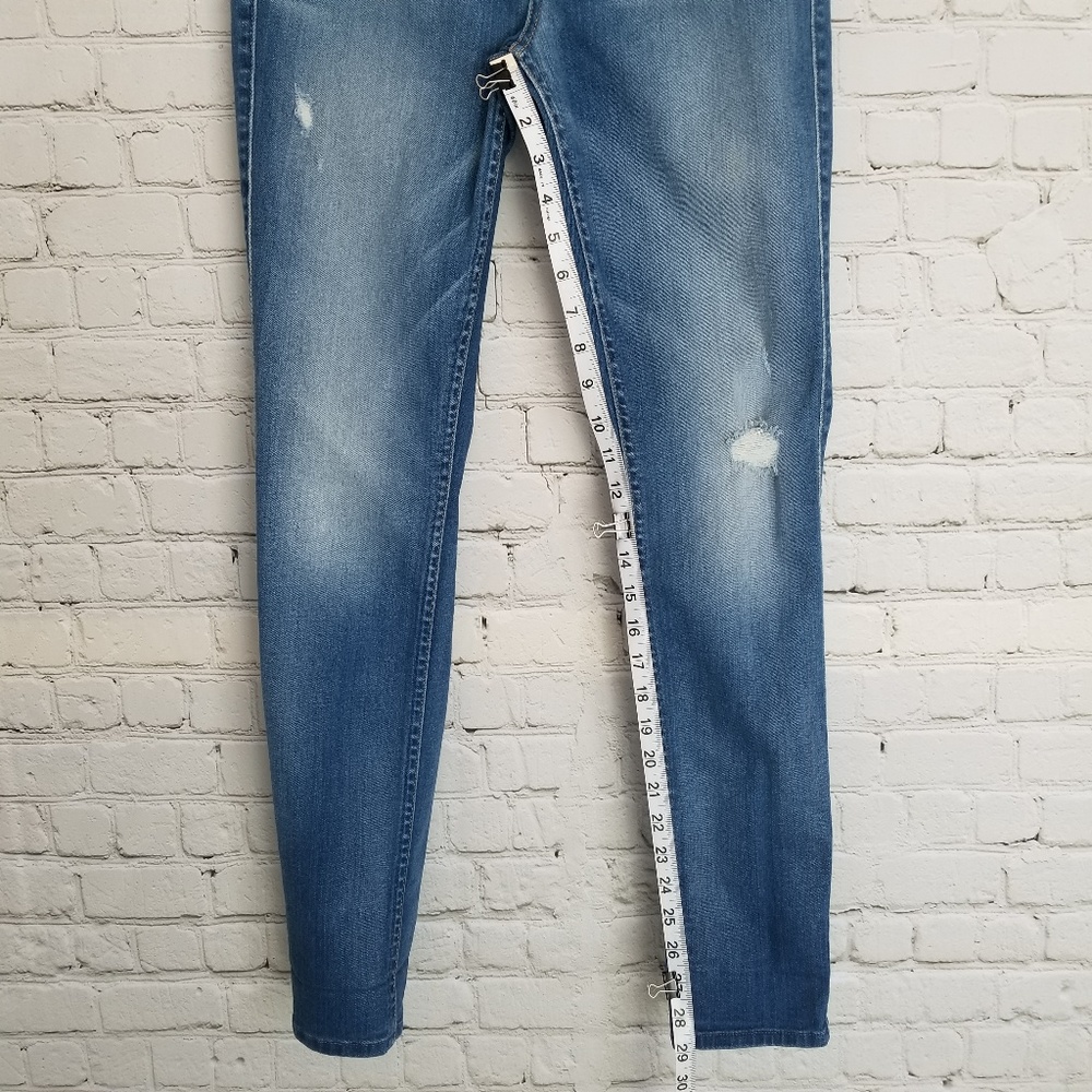 7FAM | Distressed Mid Rise Skinny - Picture 5 of 6